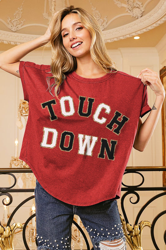 Touch Down Top RED (S-Xl)