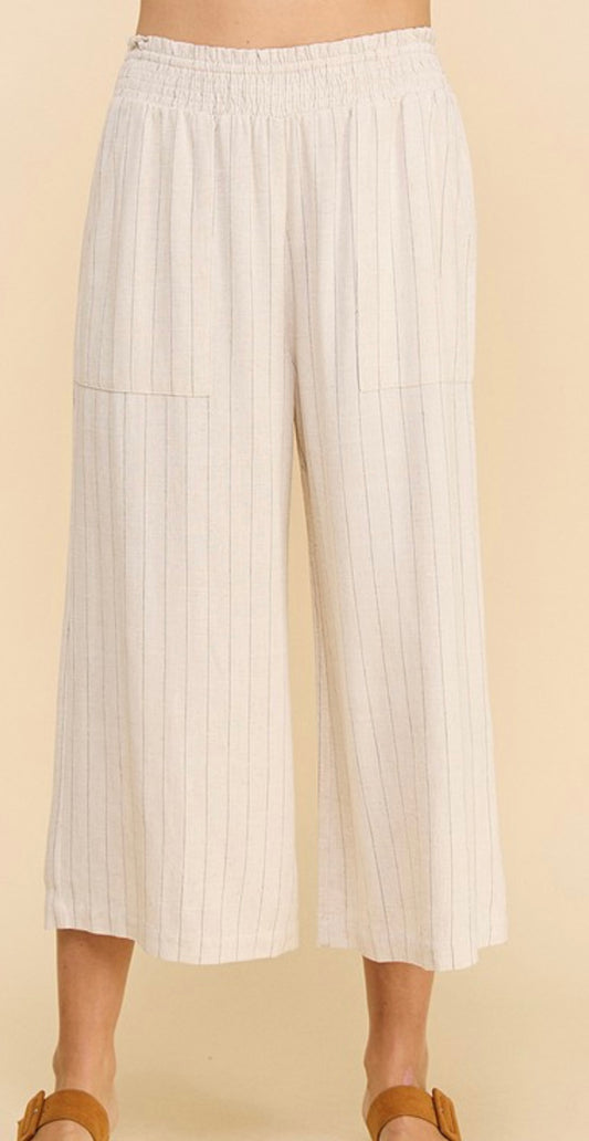 What Makes You Beautiful Linen Pant PINSTRIPE (S-L)