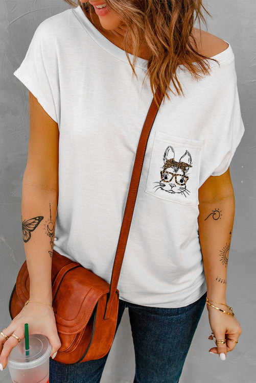 It’s Almost Time for the Easter Bunny POCKET TEE  (S-XL)