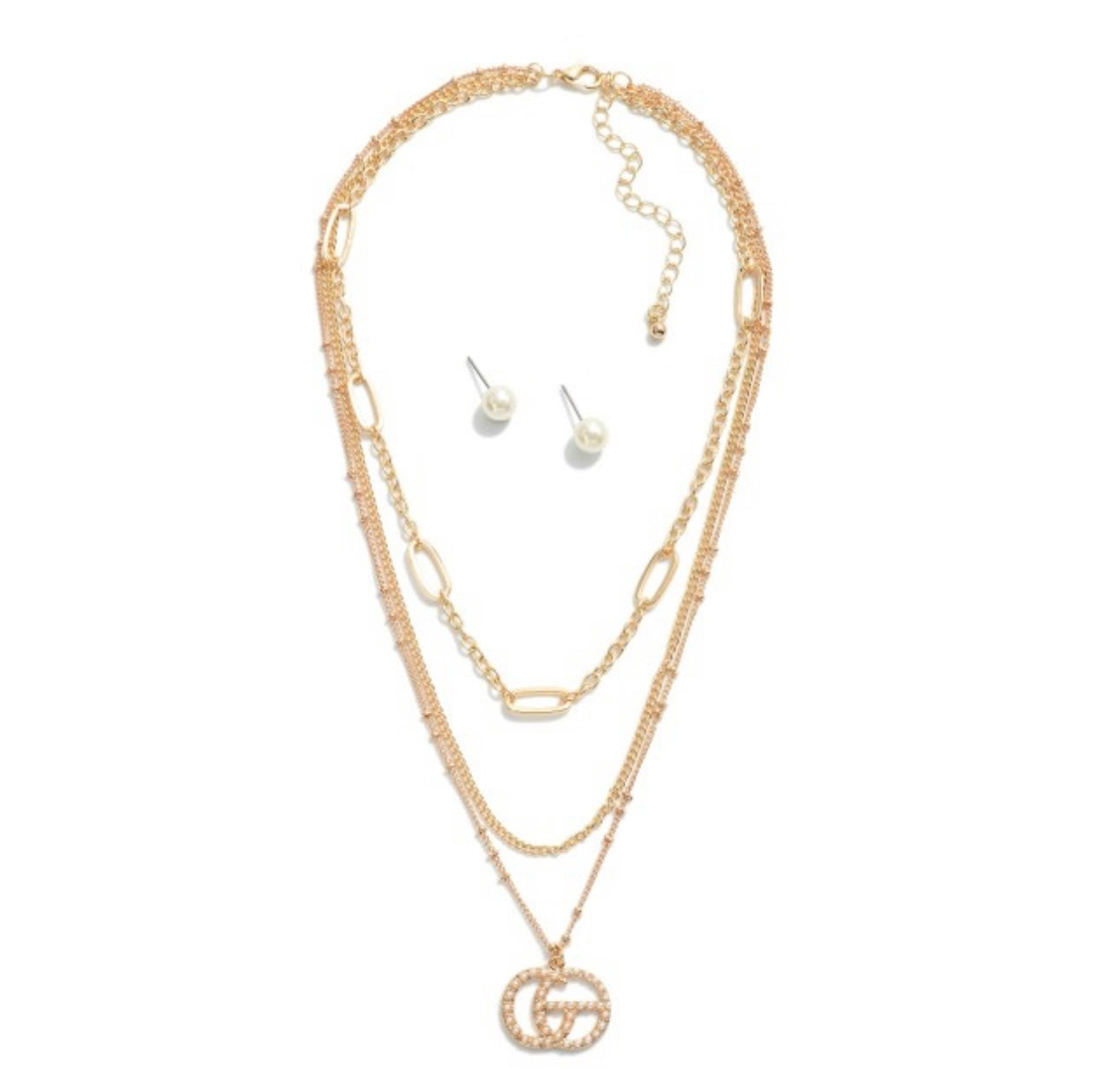 Double G Layered Necklace GOLD